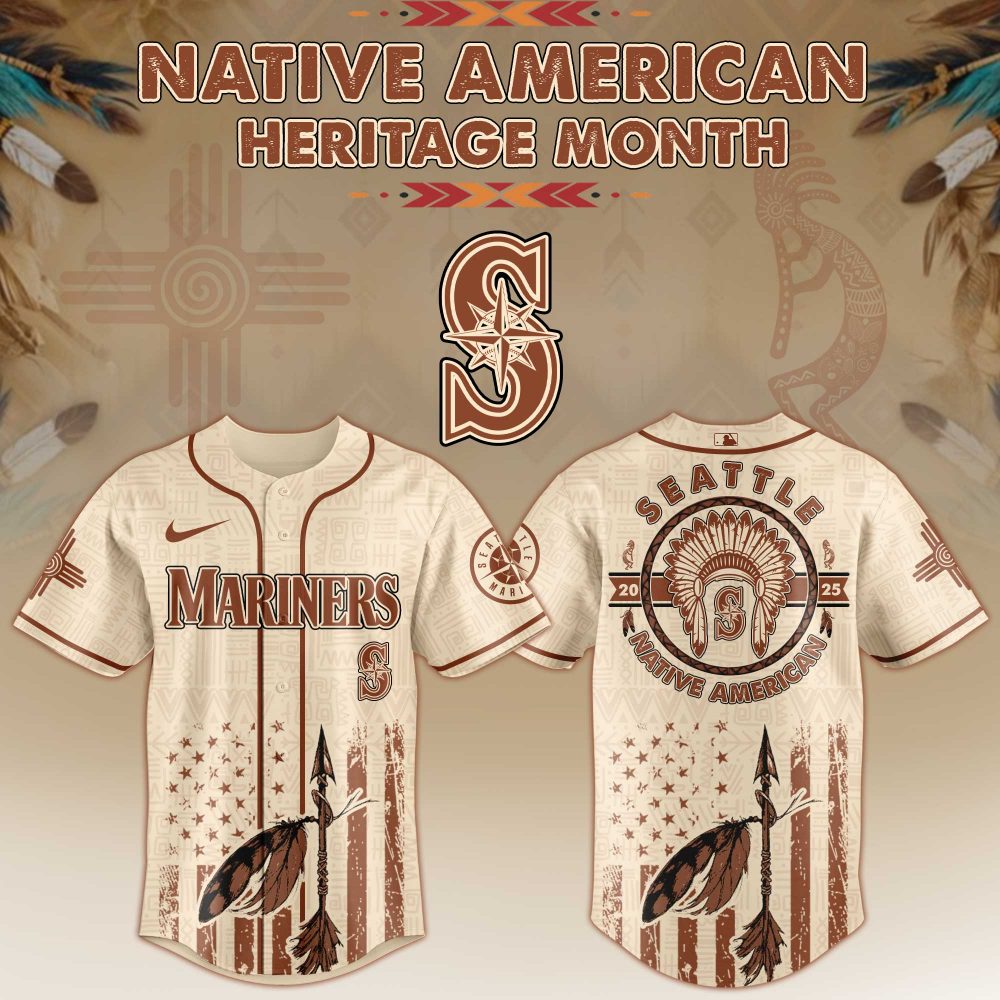 Seattle Mariners MLB x Native American Heritage Month Jersey 2025