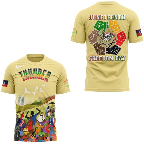 Oklahoma City Thunder x Juneteenth Freedom Day 2025 T-shirt