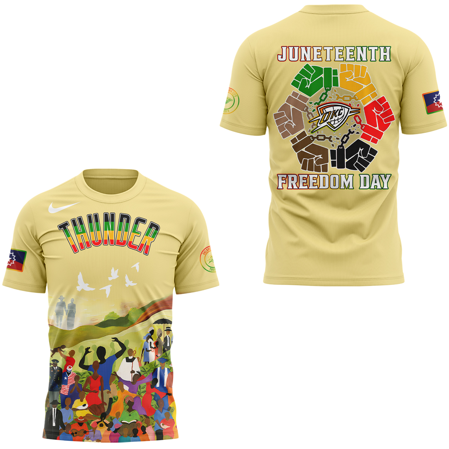 Oklahoma City Thunder x Juneteenth Freedom Day 2025 T-shirt Oklahoma City Thunder x Juneteenth Freedom Day 2025 T-shirt