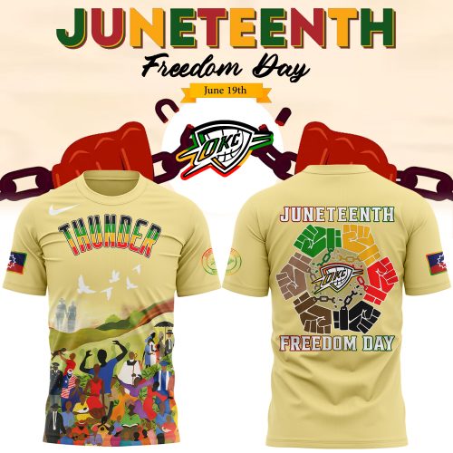 Oklahoma City Thunder x Juneteenth Freedom Day 2025 T-shirt