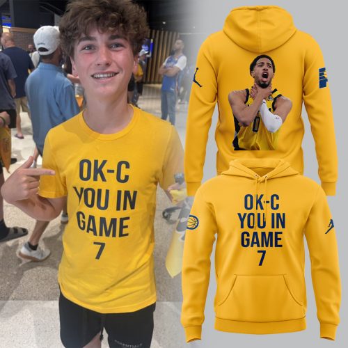 Indiana Pacers “OK-C You In Game 7” Special Edition Yellow Hoodie