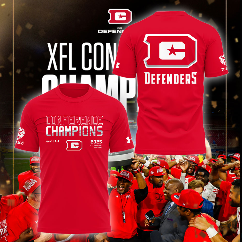 D.C. Defenders x Commander in Chief of the XFL Conference Special Red Tee D.C. Defenders x Commander in Chief of the XFL Conference Special Red Tee