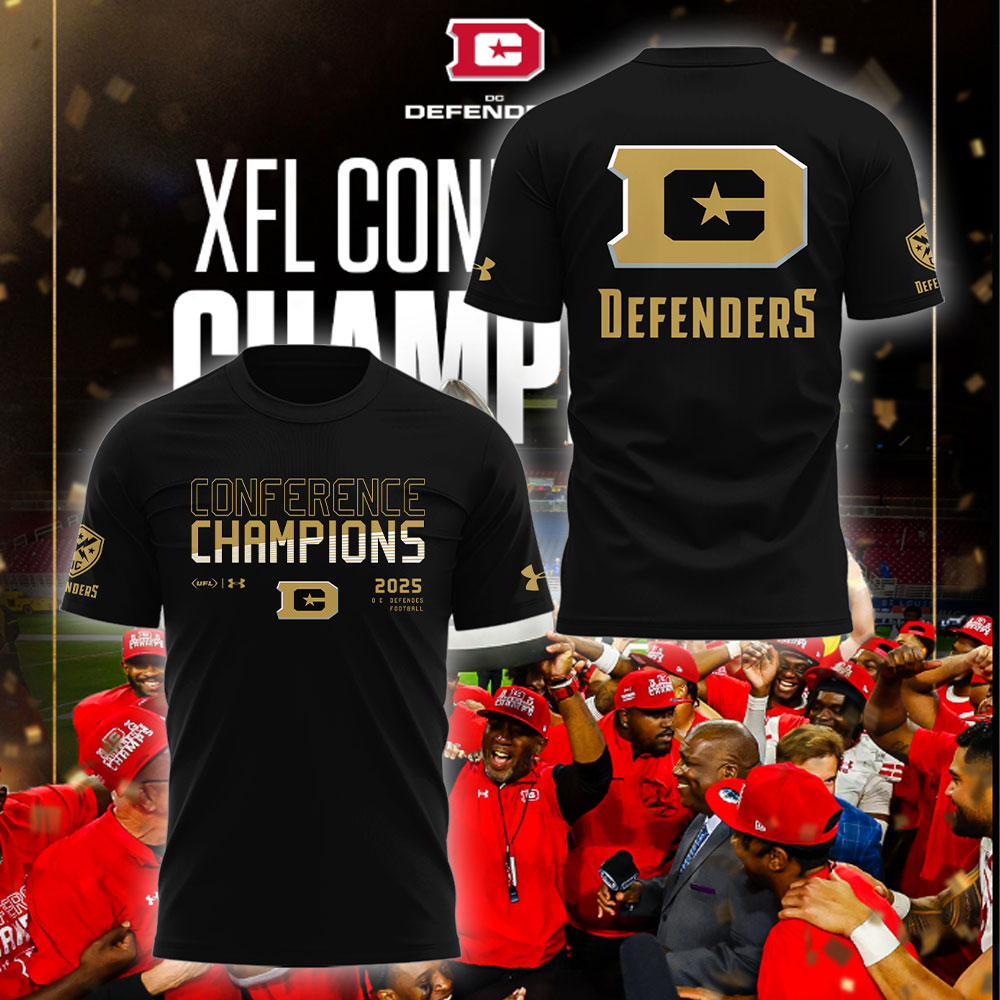 D.C. Defenders x Commander in Chief of the XFL Conference Special Black Tee D.C. Defenders x Commander in Chief of the XFL Conference Special Black Tee