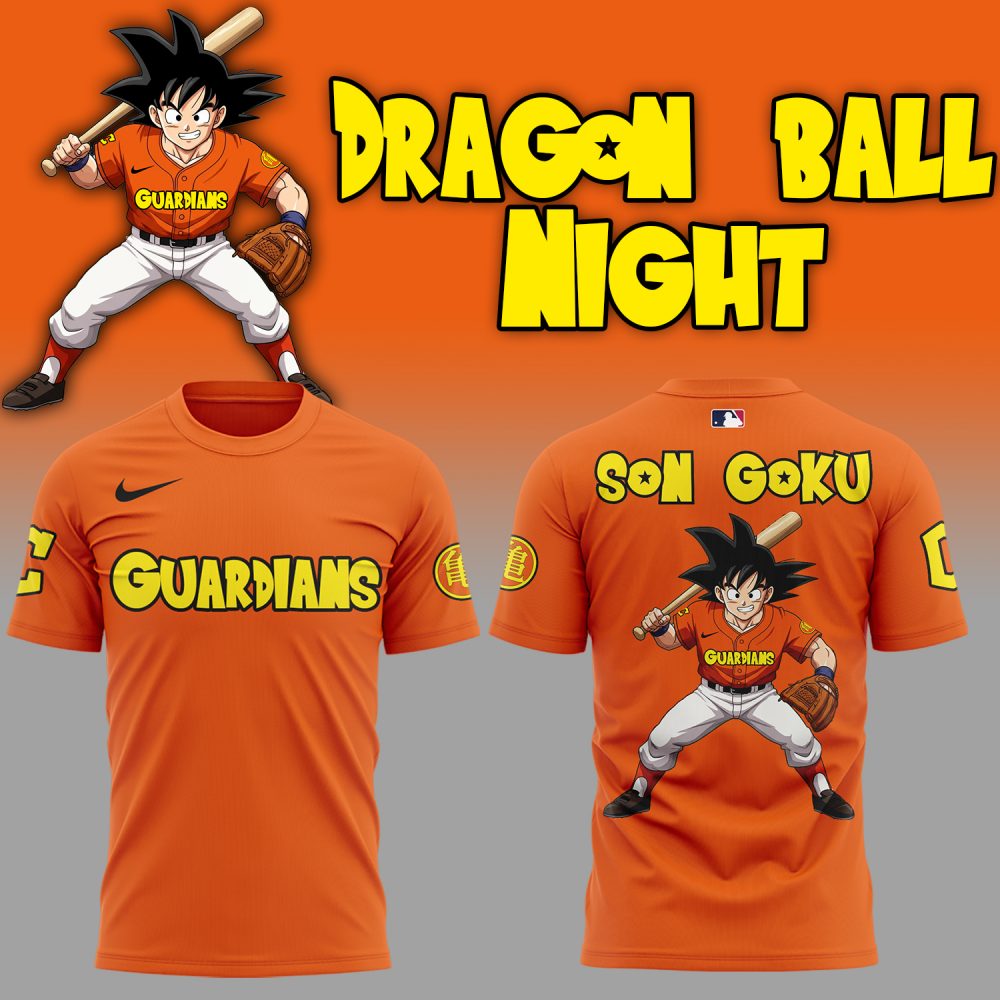 Cleveland Guardians x Dragon Ball Night 2025 Goku Orange Tee