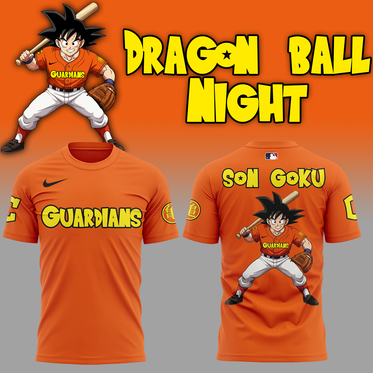 Cleveland Guardians x Dragon Ball Night 2025 Goku Orange Tee Cleveland Guardians x Dragon Ball Night 2025 Goku Orange Tee