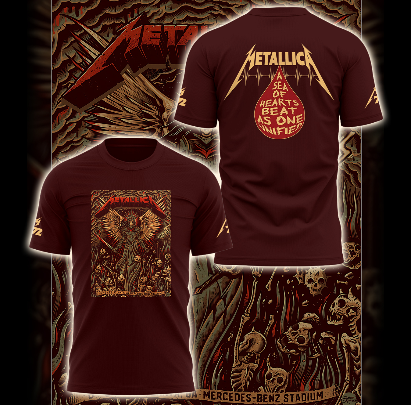 Metallica M72 World Tour at Mercedes-Benz Stadium Special Tee Metallica M72 World Tour at Mercedes-Benz Stadium Special Tee