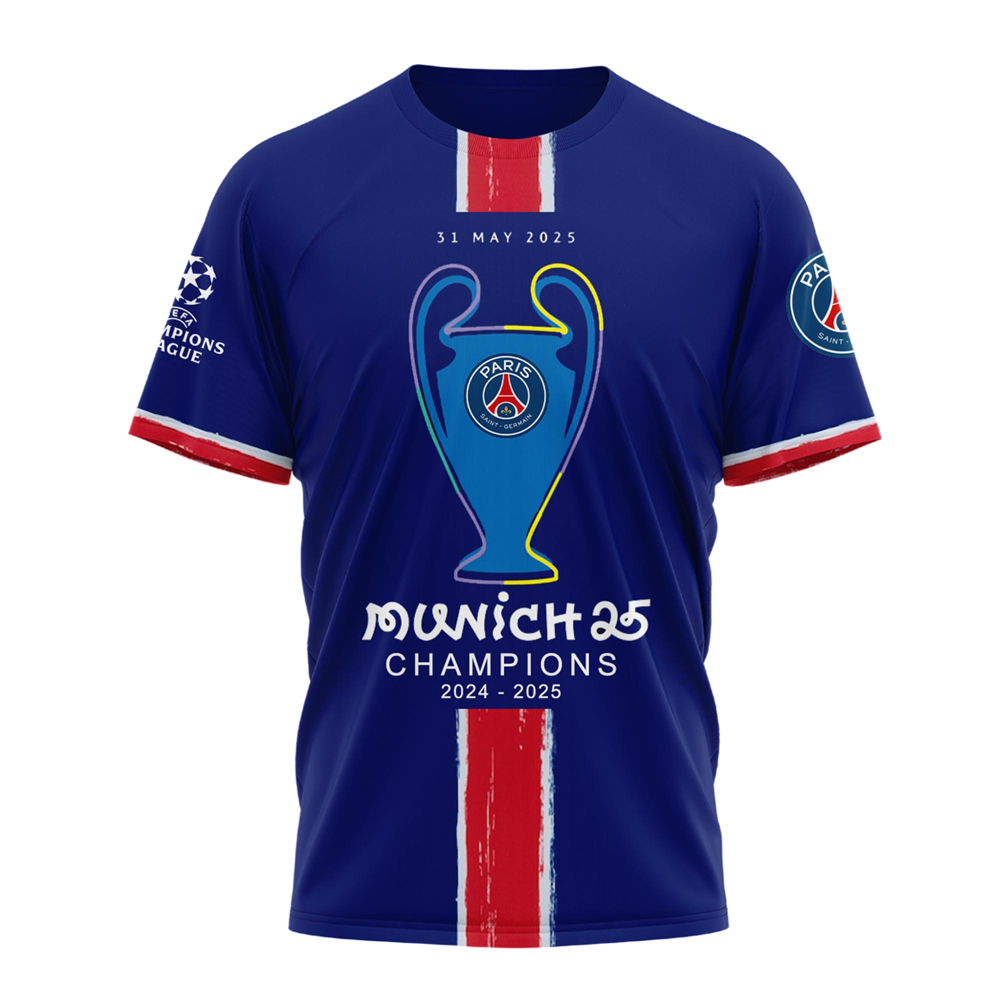 Paris Saint-Germain FC Champions League Winner 2025 Shirt Paris Saint-Germain FC Champions League Winner 2025 Shirt