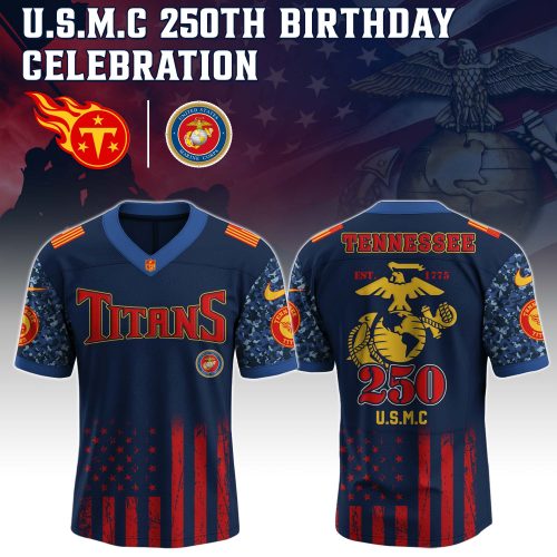 Tennessee Titans NFL x U.S.M.C 250th Birthday Celebration Jersey
