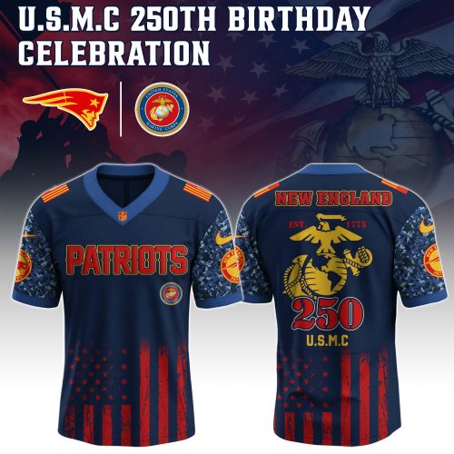 New England Patriots NFL x U.S.M.C 250th Birthday Celebration Jersey