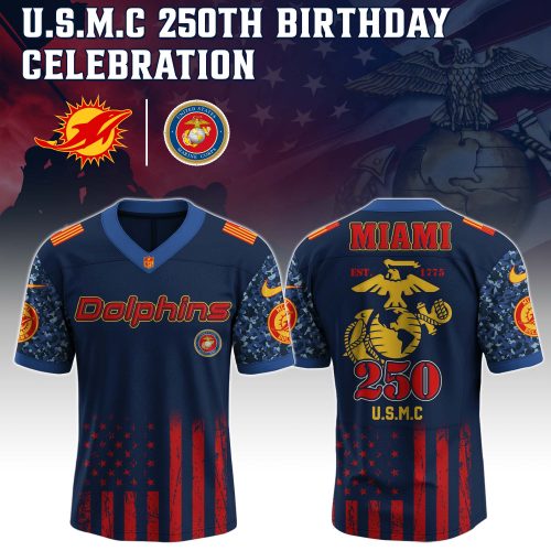 Miami Dolphins NFL x U.S.M.C 250th Birthday Celebration Jersey