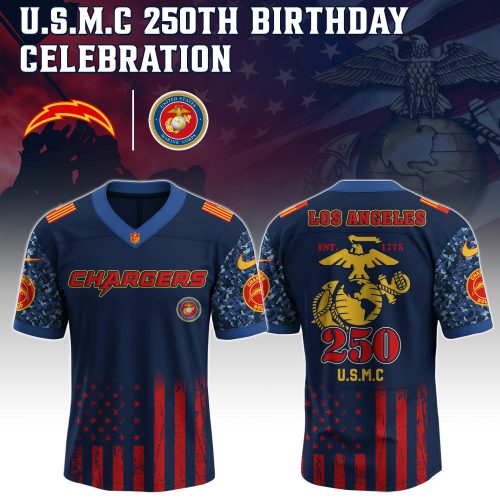 Los Angeles Chargers NFL x U.S.M.C 250th Birthday Celebration Jersey