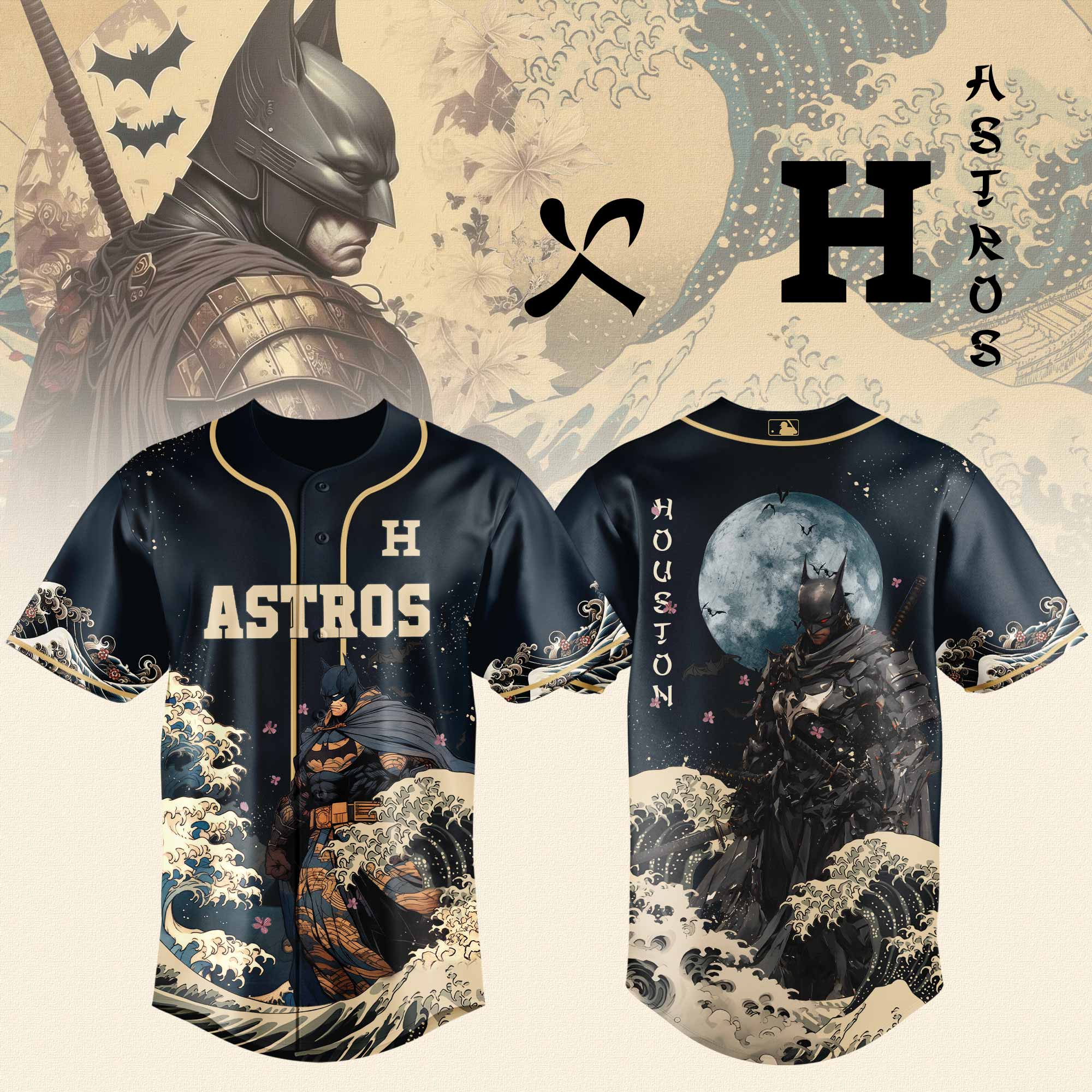 Houston Astros MLB x Batman The legend of Gotham Jersey 2025 Houston Astros MLB x Batman The legend of Gotham Jersey 2025