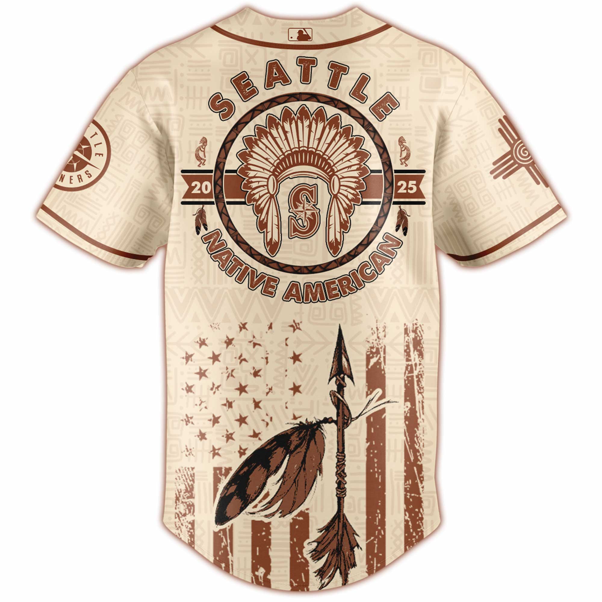 Seattle Mariners MLB x Native American Heritage Month Jersey 2025 Seattle Mariners MLB x Native American Heritage Month Jersey 2025