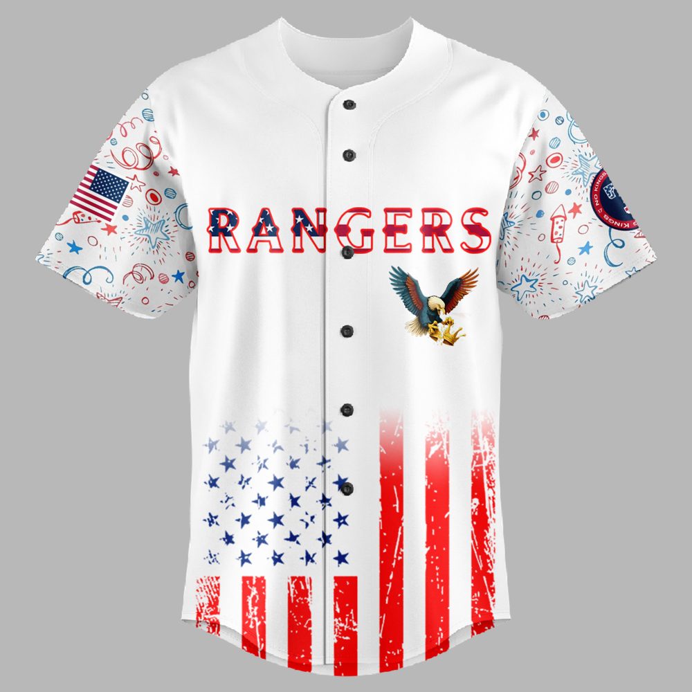 Texas Rangers MLB x 4th of July x No Kings Jersey 2025