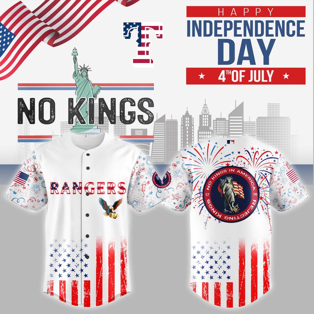 Texas Rangers MLB x 4th of July x No Kings Jersey 2025