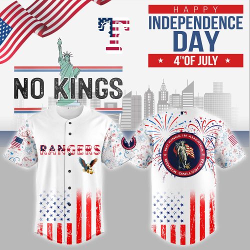 Texas Rangers MLB x 4th of July x No Kings Jersey 2025