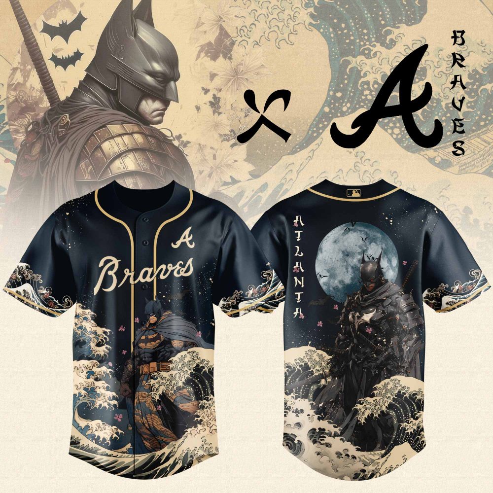 Atlanta Braves MLB x Batman The legend of Gotham Jersey 2025