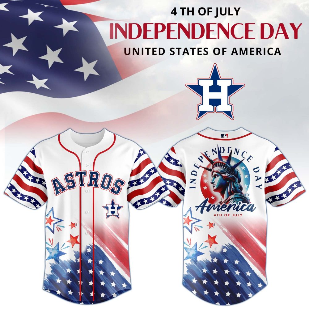 Houston Astros 2025 Independence Day Heritage Edition Baseball Jersey