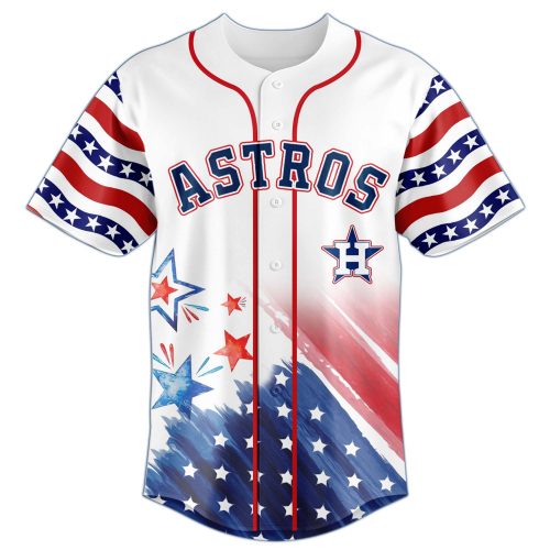 Houston Astros 2025 Independence Day Heritage Edition Baseball Jersey