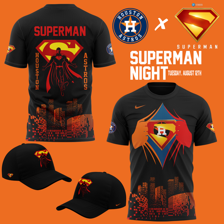 Houston Astros x Superman Night 2025 Special Tee Houston Astros x Superman Night 2025 Special Tee