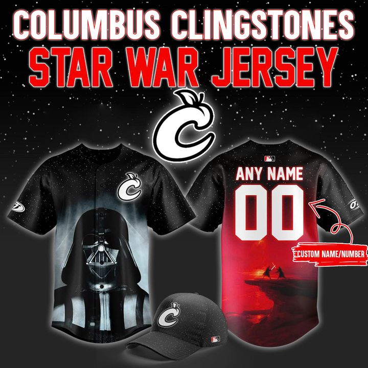 Columbus Clingstones x Star Wars Night 2025 Personalized Baseball Jersey Columbus Clingstones x Star Wars Night 2025 Personalized Baseball Jersey