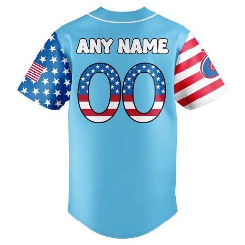 Columbus Clingstones x 4th of July Special Baseball Jersey