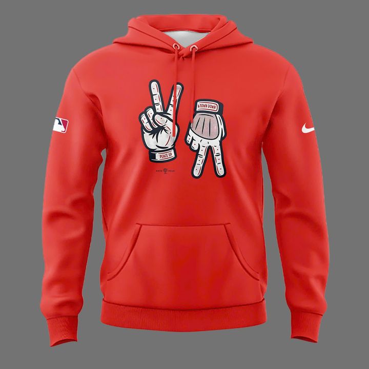 Atlanta Braves Peach Up A-Town Down Special Hoodie Atlanta Braves Peach Up A-Town Down Special Hoodie