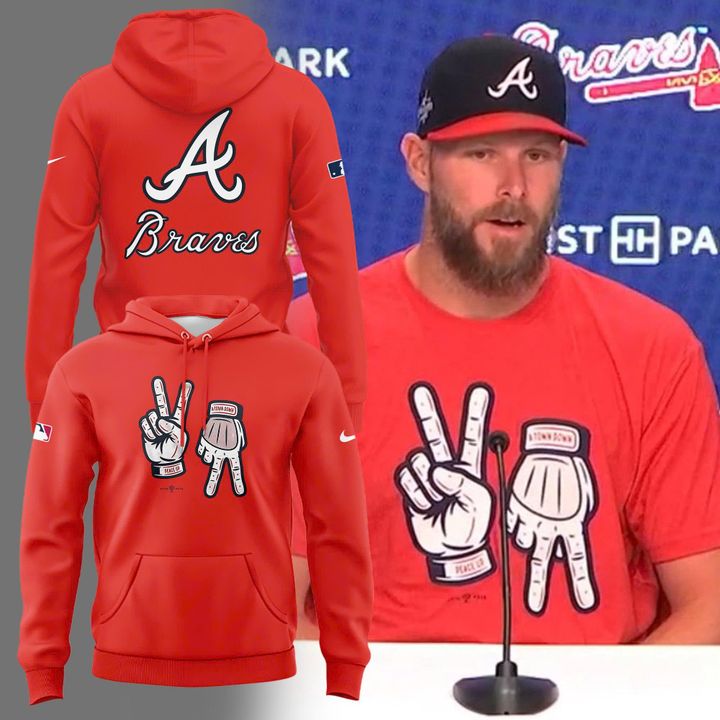 Atlanta Braves Peach Up A-Town Down Special Hoodie Atlanta Braves Peach Up A-Town Down Special Hoodie