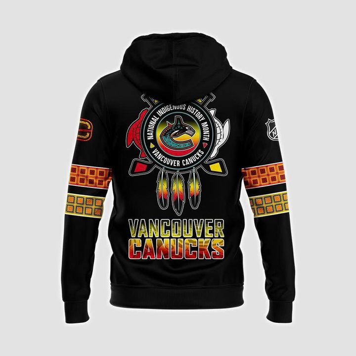 Vancouver Canucks 2025 National Indigenous History Month Graphic Hoodie Vancouver Canucks 2025 National Indigenous History Month Graphic Hoodie