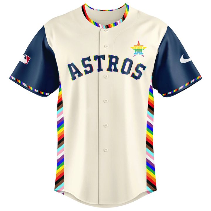 Houston Astros x Happy Pride Month 2025 Special Baseball Jersey Houston Astros x Happy Pride Month 2025 Special Baseball Jersey