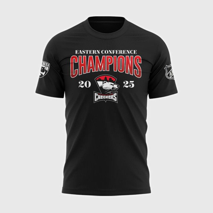 Charlotte Checkers Eastern Conference Champions 2025 Special BlackTee Charlotte Checkers Eastern Conference Champions 2025 Special BlackTee