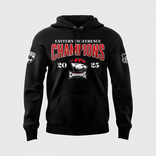 Charlotte Checkers Eastern Conference Champions 2025 Special Black Hoodie
