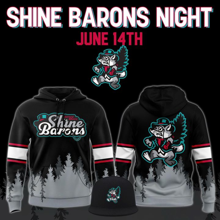 Jersey Shore BlueClaws x Shine Barons Night 2025 Special Hoodie Jersey Shore BlueClaws x Shine Barons Night 2025 Special Hoodie