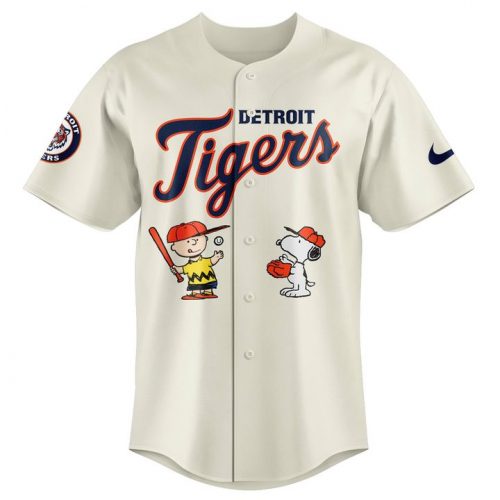Detroit Tigers x Peanuts Personalized Baseball Jersey