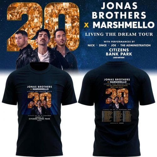 Philadelphia Phillies x Jonas Brothers JONAS20 “Living The Dream Tour” Special Tee
