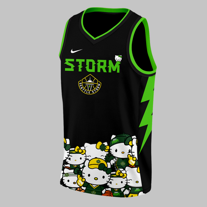 Seattle Storm x Hello Kitty Night 2025 Special Basketball Jersey Seattle Storm x Hello Kitty Night 2025 Special Basketball Jersey