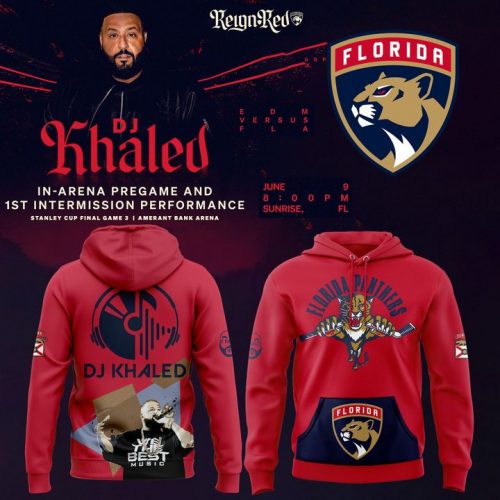 Florida Panthers x DJ KHALED Special Red Hoodie