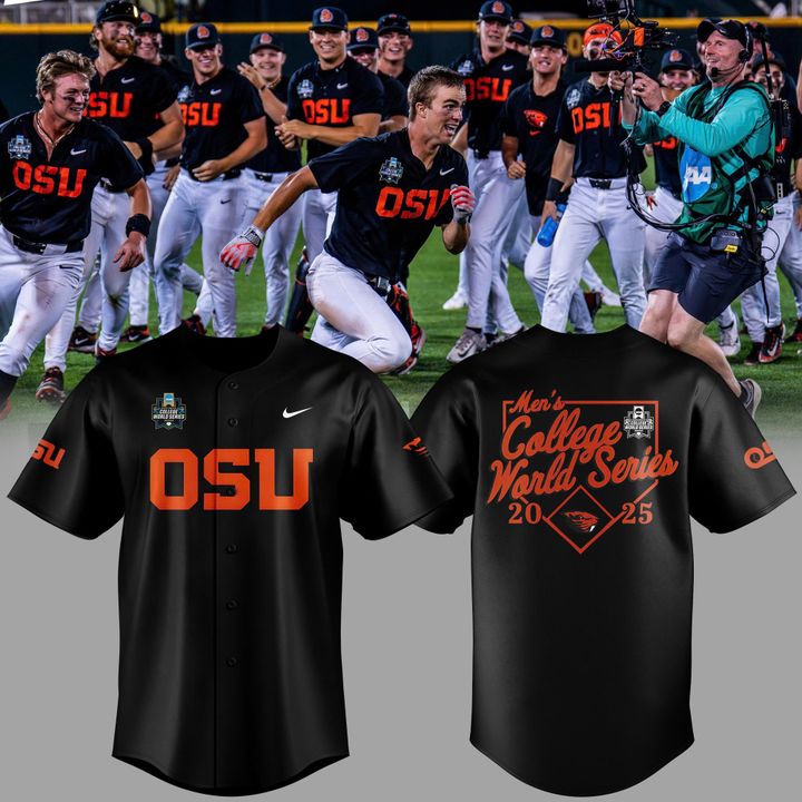 Oregon State Beavers Baseball Men's College World Series 2025 Baseball Jersey Oregon State Beavers Baseball Men's College World Series 2025 Baseball Jersey