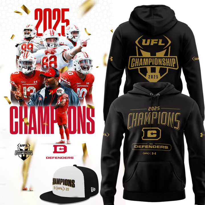 DC Defenders 2025 UFL Champions Limited Edition Hoodie Set DC Defenders 2025 UFL Champions Limited Edition Hoodie Set