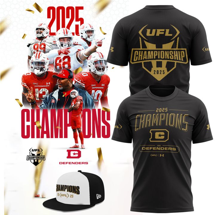 DC Defenders 2025 UFL Champions Limited Edition Shirt DC Defenders 2025 UFL Champions Limited Edition Shirt