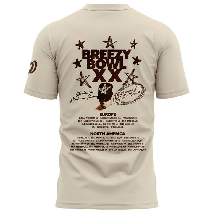 Washington Nationals x Chris Brown Breezy Bowl XX Special Shirt Washington Nationals x Chris Brown Breezy Bowl XX Special Shirt