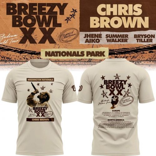 Washington Nationals x Chris Brown Breezy Bowl XX Special Shirt