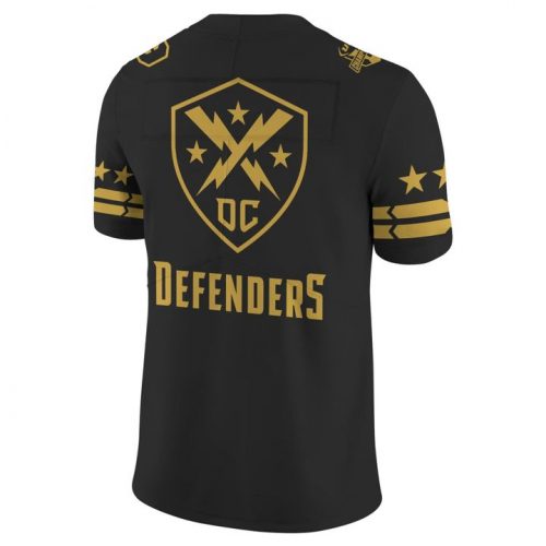 DC Defenders 2025 United Football League Champions Black Football Jersey