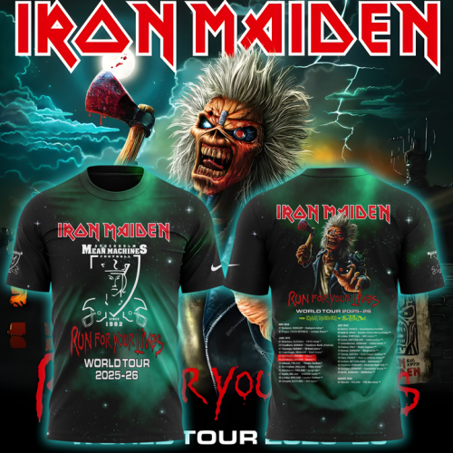Iron Maiden Run For Your Lives World Tour 2025 Premium Shirt