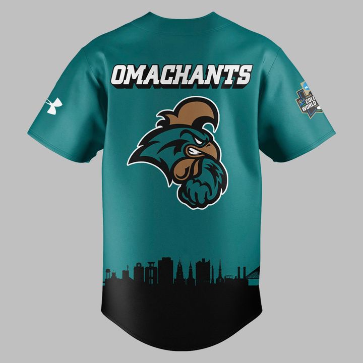 Coastal Carolina Chanticleers Omachants Baseball College World Series 2025 Jersey Coastal Carolina Chanticleers Omachants Baseball College World Series 2025 Jersey