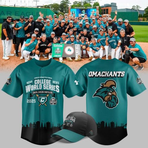 Coastal Carolina Chanticleers Omachants Baseball College World Series 2025 Jersey