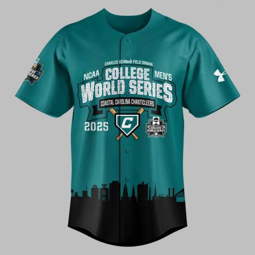 Coastal Carolina Chanticleers Omachants Baseball College World Series 2025 Jersey