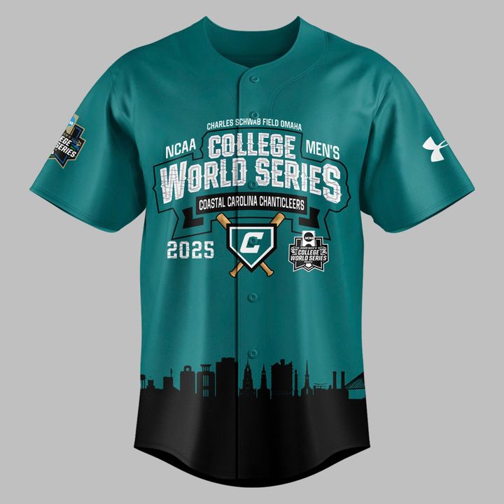 Coastal Carolina Chanticleers Omachants Baseball College World Series 2025 Jersey Coastal Carolina Chanticleers Omachants Baseball College World Series 2025 Jersey