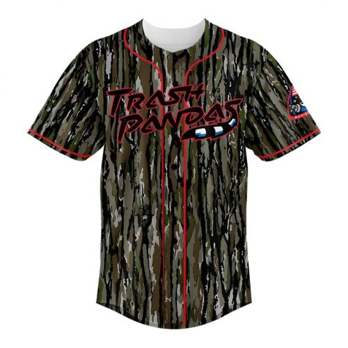 Rocket City Trash Pandas Camouflage Uniform 2025 Baseball Jersey
