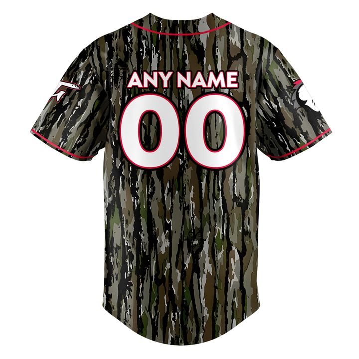 Fayetteville Woodpeckers Camouflage Uniform Baseball Jersey Fayetteville Woodpeckers Camouflage Uniform Baseball Jersey